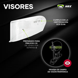 Visor Transparente para Casco Obsidian Abatible